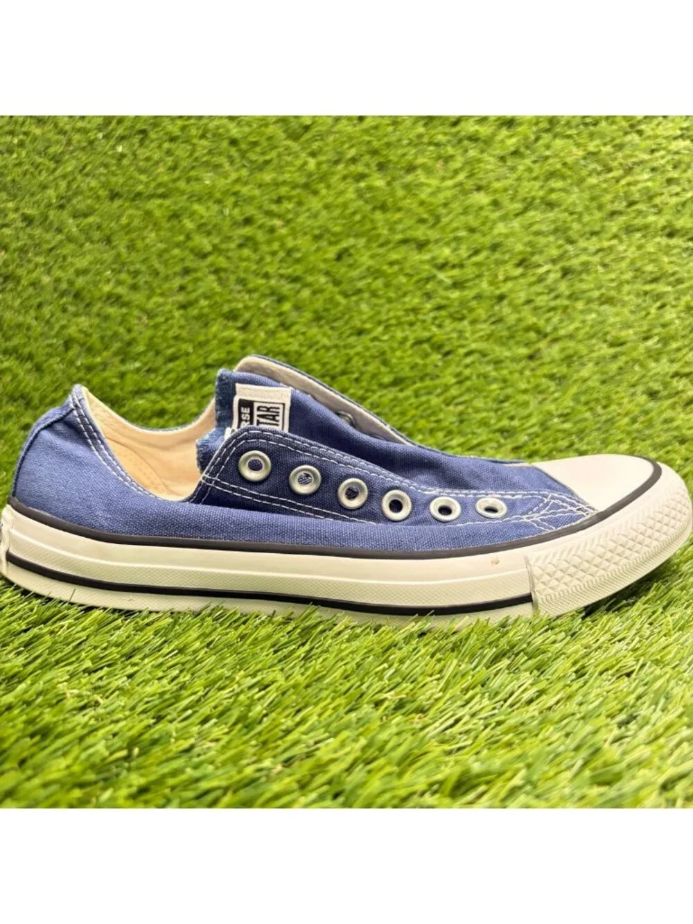 Converse Chuck Taylor All Star Slip Womens Size 7.5 Blue Athletic Shoes Sneakers
